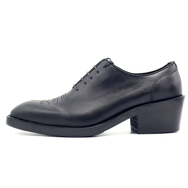 fashion lace up platform oxfords handmade cow leather male dress shoes formal business shoe, Black
fashion lace up platform oxfords handmade cow leather male dress shoes formal business shoe, Black