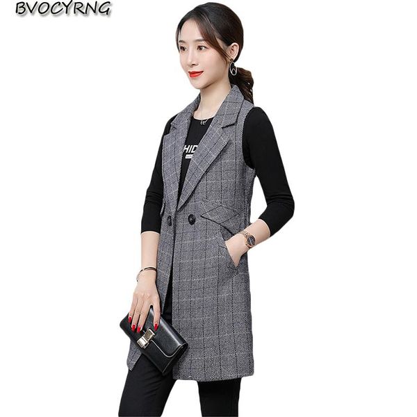 women's vests spring and autumn 2021 sleeveless suit vest jacket high-end female fashion plus size slim long horse clip k1471, Black;white
women's vests spring and autumn 2021 sleeveless suit vest jacket high-end female fashion plus size slim long horse clip k1471, Black;white