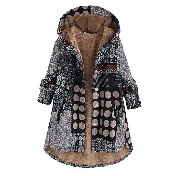 women's jackets women winter vintage floral printed warm hooded wool inner coat ladies hoodies jacket overcoat outwear, Black;brown
women's jackets women winter vintage floral printed warm hooded wool inner coat ladies hoodies jacket overcoat outwear, Black;brown