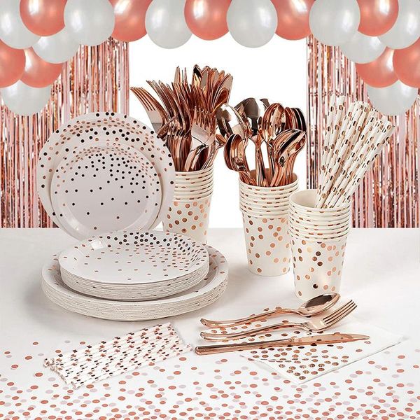 disposable dinnerware rose gold party supplies tableware decorations plates napkins tablecloths for bridal bachelorette baby shower wedding
disposable dinnerware rose gold party supplies tableware decorations plates napkins tablecloths for bridal bachelorette baby shower wedding