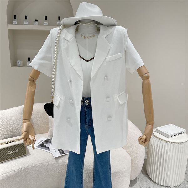 dress women's summer 2021 niche white fashion design thin sleeve small suit, Black;gray
dress women's summer 2021 niche white fashion design thin sleeve small suit, Black;gray