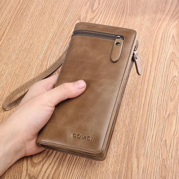 wallets men's wallet leather long clutch zipper business large capacity high quality, Red;black
wallets men's wallet leather long clutch zipper business large capacity high quality, Red;black