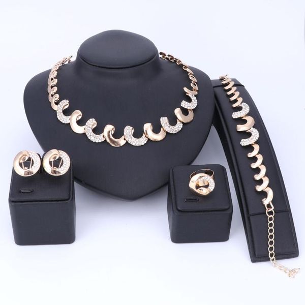 earrings & necklace women african beads jewelry sets for party bridal crystal wedding dress accessories set pendant bracelet rings, Silver
earrings & necklace women african beads jewelry sets for party bridal crystal wedding dress accessories set pendant bracelet rings, Silver