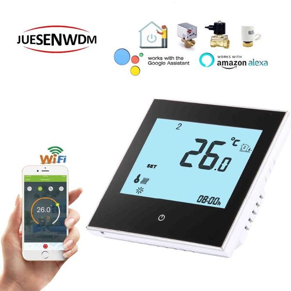 smart home control tuya google alexa water wifi thermostat 24vac 95~240vac for valve radiator nc/no
smart home control tuya google alexa water wifi thermostat 24vac 95~240vac for valve radiator nc/no