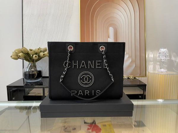 chanel fashion women handbag lady shopping bag canvas tote bags with genuine real leather trim and handle
chanel fashion women handbag lady shopping bag canvas tote bags with genuine real leather trim and handle