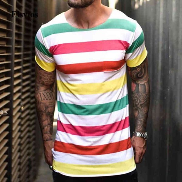 men's t-shirts casual rainbow striped sweat 2021 summer short sleeve pullover spring male o neck loose tee shirt streetwear 0, White;black
men's t-shirts casual rainbow striped sweat 2021 summer short sleeve pullover spring male o neck loose tee shirt streetwear 0, White;black