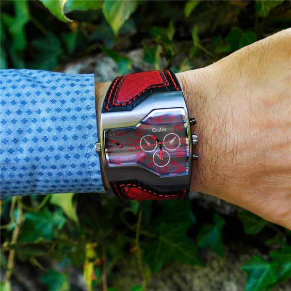 wristwatches oulm hp1220 quartz watch male outdoor sport two time zone mens designer watches men, Slivery;brown
wristwatches oulm hp1220 quartz watch male outdoor sport two time zone mens designer watches men, Slivery;brown