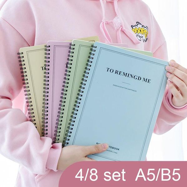 notebooks simple student a5/b5 thickened coil notebook small fresh horizontal notepad libretas zeszyt caderno notepads, Purple;pink
notebooks simple student a5/b5 thickened coil notebook small fresh horizontal notepad libretas zeszyt caderno notepads, Purple;pink