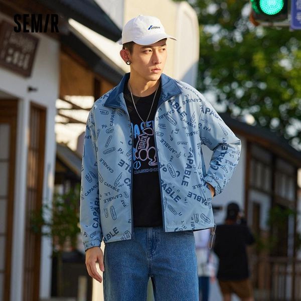 men's jackets semir jacket men fall 2021 loose youth handsome fashion full print double-sided clothes stand collar, Black;brown
men's jackets semir jacket men fall 2021 loose youth handsome fashion full print double-sided clothes stand collar, Black;brown