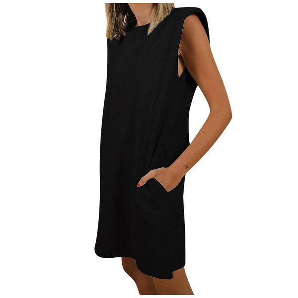 casual dresses 2021 streetwear women's fashion cool solid color pullover sleeveless loose sweater dress elegant vetement femme, Black;gray
casual dresses 2021 streetwear women's fashion cool solid color pullover sleeveless loose sweater dress elegant vetement femme, Black;gray