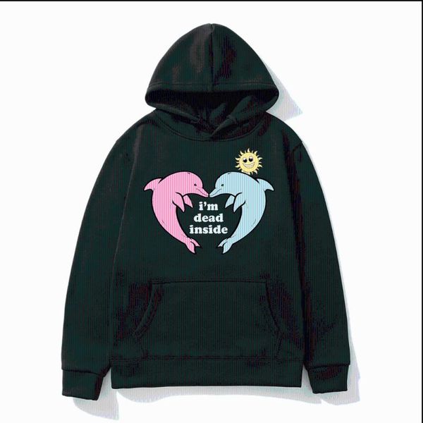 men's hoodies & sweatshirts arrived mens hoodie dolphin im dead inside sunshine kawaii print hooded sweatshirt men college cute men/wom, Black
men's hoodies & sweatshirts arrived mens hoodie dolphin im dead inside sunshine kawaii print hooded sweatshirt men college cute men/wom, Black