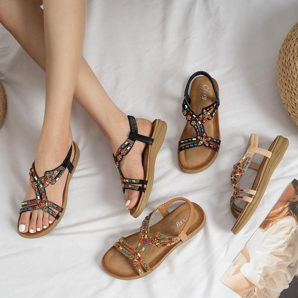 sandals bohemia women fashion shoes summer style flats flip flops plus size zapatillas mujer, Black
sandals bohemia women fashion shoes summer style flats flip flops plus size zapatillas mujer, Black