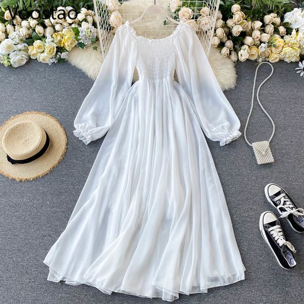 seaside holiday party dress women elegant white fairy chiffon long dresses ladies sweet slash neck off shoulder boho maxi dress, Black;gray
seaside holiday party dress women elegant white fairy chiffon long dresses ladies sweet slash neck off shoulder boho maxi dress, Black;gray