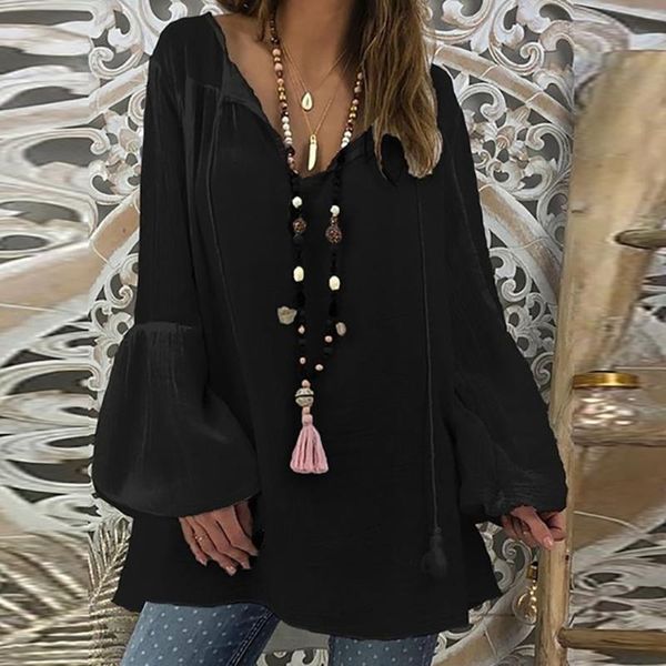 women blouses ladies plus size solid long sleeve shirts v-neck pullover shirt blouse femme blusas camicette da donna l716 women's &, White
women blouses ladies plus size solid long sleeve shirts v-neck pullover shirt blouse femme blusas camicette da donna l716 women's &, White