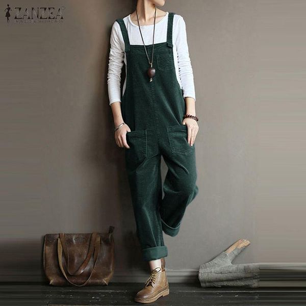 women's jumpsuits & rompers corduroy 2021 zanzea casual overalls plus size female pantalon turnip suspender playsuits 5xl, Black;white
women's jumpsuits & rompers corduroy 2021 zanzea casual overalls plus size female pantalon turnip suspender playsuits 5xl, Black;white