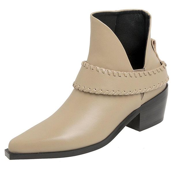 boots 2021 autumn poined toe ankle genuine leather slip-on shoes woman thick heels classic design working basic women, Black
boots 2021 autumn poined toe ankle genuine leather slip-on shoes woman thick heels classic design working basic women, Black