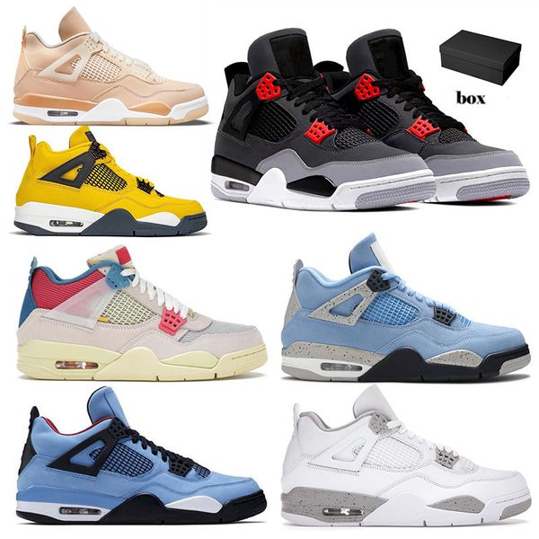 outdoor shoes jumpman 4 4s basketball chaussures triple pure white black lemon university blue denim cool grey punch sneaker trainer with bo
outdoor shoes jumpman 4 4s basketball chaussures triple pure white black lemon university blue denim cool grey punch sneaker trainer with bo