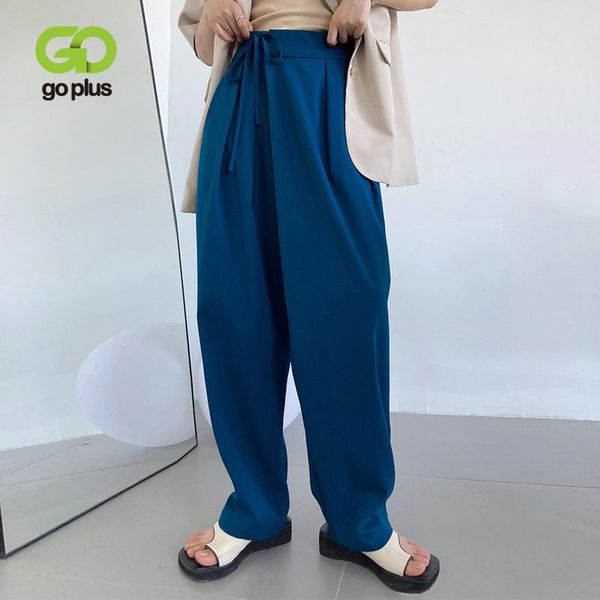 women's pants & capris goplus korean fashion wide leg pant vintage streetwear summer women black trousers pantalon pour femme taille ha, Black;white
women's pants & capris goplus korean fashion wide leg pant vintage streetwear summer women black trousers pantalon pour femme taille ha, Black;white