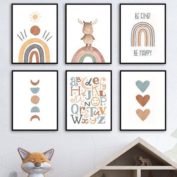 paintings alphabet rainbow gate deer sun heart cartoon wall art canvas painting nordic posters and prints pictures kids room decor
paintings alphabet rainbow gate deer sun heart cartoon wall art canvas painting nordic posters and prints pictures kids room decor