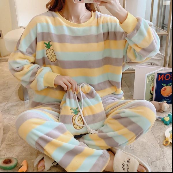 2 pieces pajamas set womens sleepwears spring autumn pyjamas colorful stripe rainbow long sleeve cute sleepwear casual homewear, Black;red
2 pieces pajamas set womens sleepwears spring autumn pyjamas colorful stripe rainbow long sleeve cute sleepwear casual homewear, Black;red