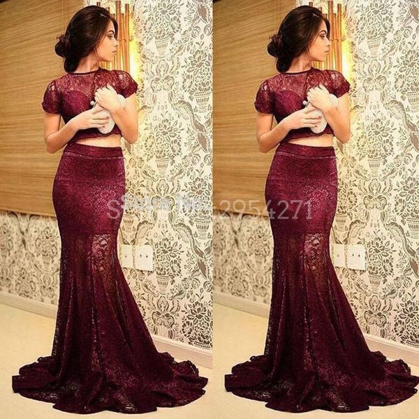 party dresses burgundy 2 piece prom mermaid short cap sleeves two long evening vestido de festa, White;black
party dresses burgundy 2 piece prom mermaid short cap sleeves two long evening vestido de festa, White;black