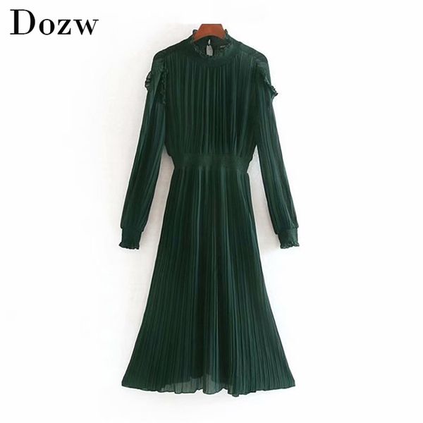 women long chiffon dress ruffles sleeve elegant party ladies fashion loose pleated beach midi vestidos 210515, Black;gray
women long chiffon dress ruffles sleeve elegant party ladies fashion loose pleated beach midi vestidos 210515, Black;gray
