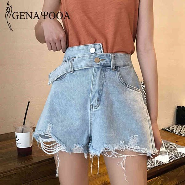 genayooa summer high waisted denim women causal irregular loose jean shorts for ladies korean 210417, White;black
genayooa summer high waisted denim women causal irregular loose jean shorts for ladies korean 210417, White;black