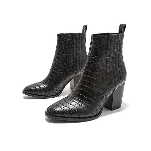 boots women 2021 pointe shoes winter footwear luxury designer clogs platform pointy mid calf rubber high heel rock leather, Black
boots women 2021 pointe shoes winter footwear luxury designer clogs platform pointy mid calf rubber high heel rock leather, Black