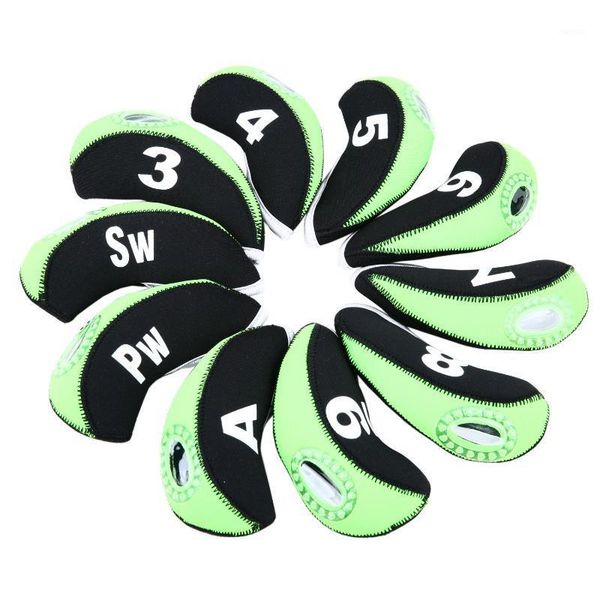 10pcs/1set golf club iron head cover neoprene material with two contrast color stitching headcover complete set of clubs1
10pcs/1set golf club iron head cover neoprene material with two contrast color stitching headcover complete set of clubs1
