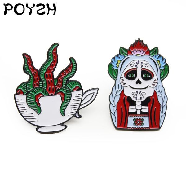 pins, brooches fashion custom badge coffee cup cartoon doll horror halloween jewelry accessories brooch enamel lapel pin punk children', Gray
pins, brooches fashion custom badge coffee cup cartoon doll horror halloween jewelry accessories brooch enamel lapel pin punk children', Gray