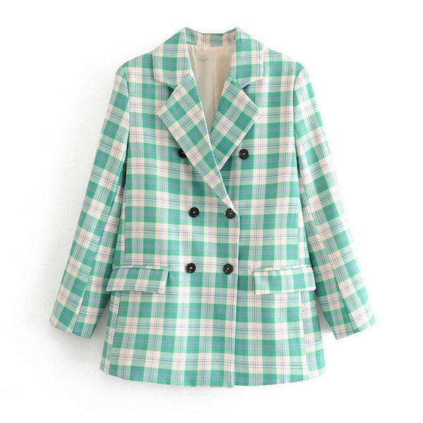 casual double breasted women jackets notched collar plaid blazer jacket autumn female outerwear elegant ladies coat 2021 women's suits, White;black
casual double breasted women jackets notched collar plaid blazer jacket autumn female outerwear elegant ladies coat 2021 women's suits, White;black