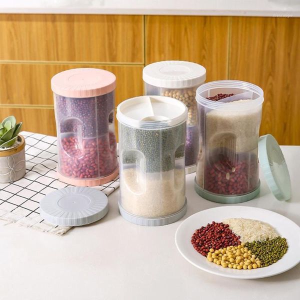 storage bottles & jars food container with airtight rotary lid 4-compartment for flour, cereal, sugar(2.5l)
storage bottles & jars food container with airtight rotary lid 4-compartment for flour, cereal, sugar(2.5l)