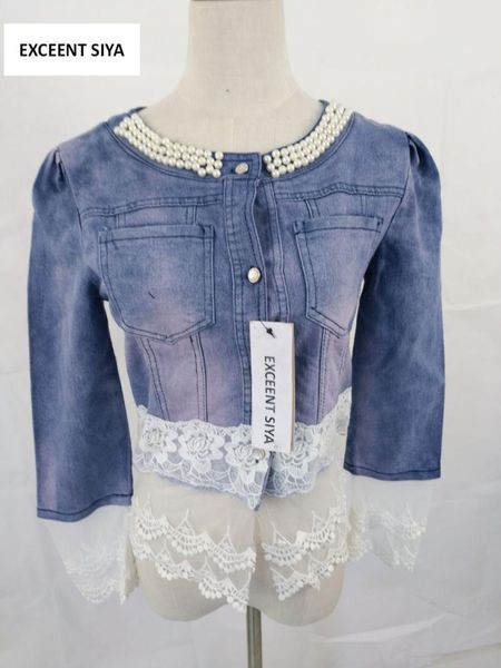 women's jackets female short section denim jacket 2021 spring fashion beaded thin stitching lace women cowboy, Black;brown
women's jackets female short section denim jacket 2021 spring fashion beaded thin stitching lace women cowboy, Black;brown