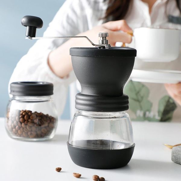 manual coffee grinders grinder ceramic stainless steel glass adjustable bean mill with storage jar easy clean kitchen tools silver
manual coffee grinders grinder ceramic stainless steel glass adjustable bean mill with storage jar easy clean kitchen tools silver