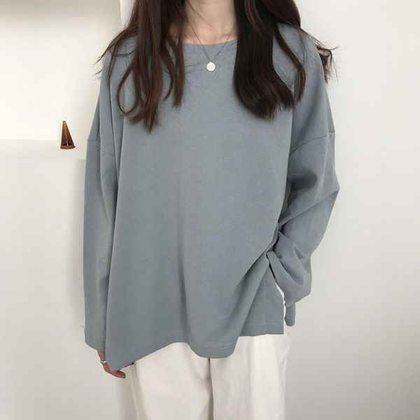 women's t-shirt alien kitty solid o-neck all match pullovers warm 2021 regular irregular casual loose femme students split sweatshirts, White
women's t-shirt alien kitty solid o-neck all match pullovers warm 2021 regular irregular casual loose femme students split sweatshirts, White