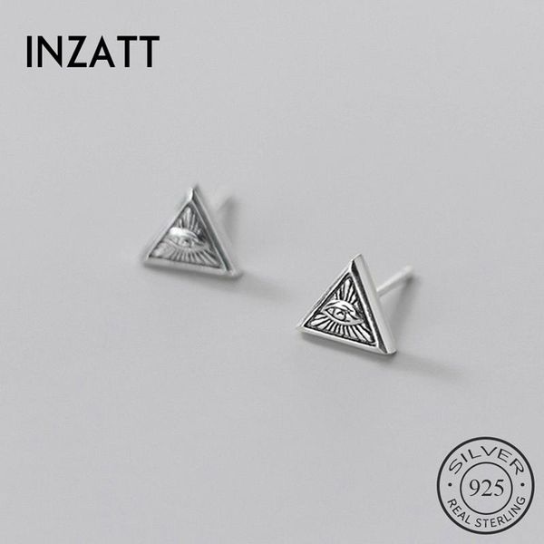 stud inzareal 925 sterling thai silver vintage triangle eye earrings for fashion women party cute fine jewelry accessories, Golden;silver
stud inzareal 925 sterling thai silver vintage triangle eye earrings for fashion women party cute fine jewelry accessories, Golden;silver