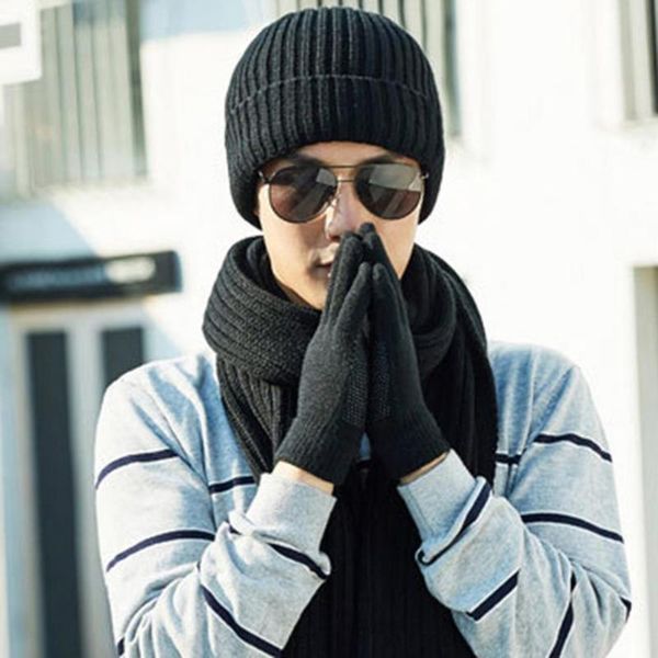 hats, scarves & gloves sets 1 set knitted hat wear resistant super soft acrylic fiber beanie neck warmer scarf winter supplies, Blue;gray
hats, scarves & gloves sets 1 set knitted hat wear resistant super soft acrylic fiber beanie neck warmer scarf winter supplies, Blue;gray