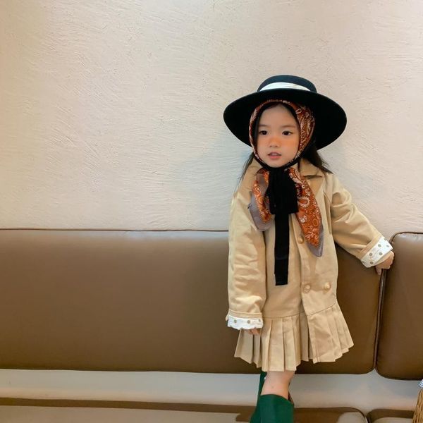 coat autumn arrival korean style girl's windbreak fashion long sleeve matching with pleated skirt for cool cute baby girls, Blue;gray
coat autumn arrival korean style girl's windbreak fashion long sleeve matching with pleated skirt for cool cute baby girls, Blue;gray