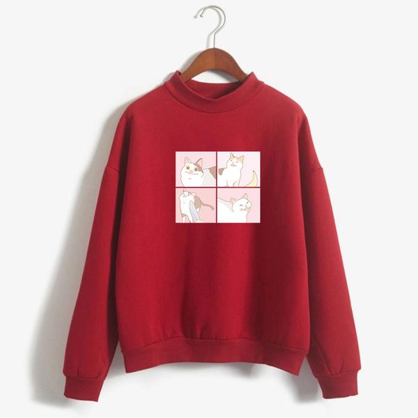 women's hoodies & sweatshirts autumn winter kawaii cartoon cat print sweatshirt women harajuku fleece casual turtleneck friends sudader, Black
women's hoodies & sweatshirts autumn winter kawaii cartoon cat print sweatshirt women harajuku fleece casual turtleneck friends sudader, Black
