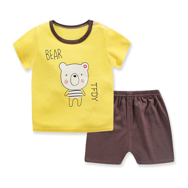 2021 summer new children cotton sweat absorbing short sleeve shorts set baby t-shirt two piece wear, White
2021 summer new children cotton sweat absorbing short sleeve shorts set baby t-shirt two piece wear, White