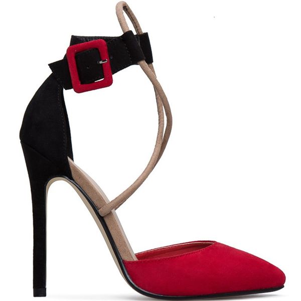 shoe mixed color black patchwork suede shoes leather women red cross tails stiletto toe high heel heels dressed in
shoe mixed color black patchwork suede shoes leather women red cross tails stiletto toe high heel heels dressed in