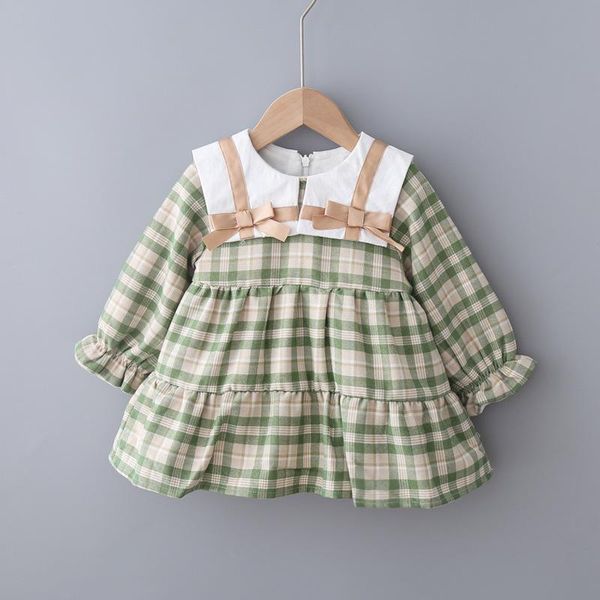 girl's dresses baby sweet college dress autumn winter padded plaid bow a- line princess long sleeve kids girl cloths, Red;yellow
girl's dresses baby sweet college dress autumn winter padded plaid bow a- line princess long sleeve kids girl cloths, Red;yellow
