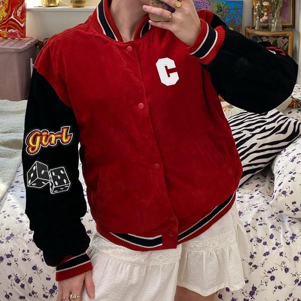 women's jackets weiyao high neck reg baseball jacket women vintage patchwork y2k varsity preppy button up harajuku coat winter, Black;brown
women's jackets weiyao high neck reg baseball jacket women vintage patchwork y2k varsity preppy button up harajuku coat winter, Black;brown