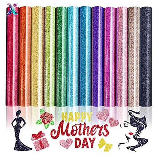 window stickers xinfangxiu 12 sheets mothers day glitter htv fabric craft 12x10in iron on pu heat transfer for t-shirt
window stickers xinfangxiu 12 sheets mothers day glitter htv fabric craft 12x10in iron on pu heat transfer for t-shirt