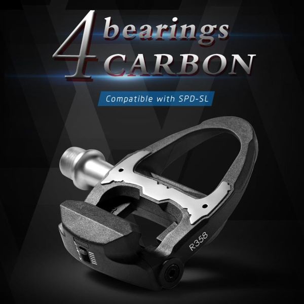 bike pedals wellgo r358 carbon fiber road self-locking pedal light weight 241g compatible spd-sl with 2 pair of cleats
bike pedals wellgo r358 carbon fiber road self-locking pedal light weight 241g compatible spd-sl with 2 pair of cleats