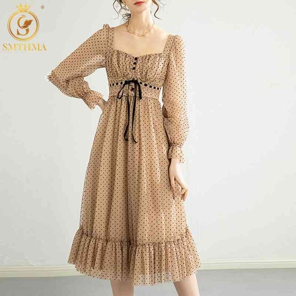 spring fashion designer trumpet mermaid dresses women flare sleeve vintage dot print elegant party vestidos 210520, Black;gray
spring fashion designer trumpet mermaid dresses women flare sleeve vintage dot print elegant party vestidos 210520, Black;gray