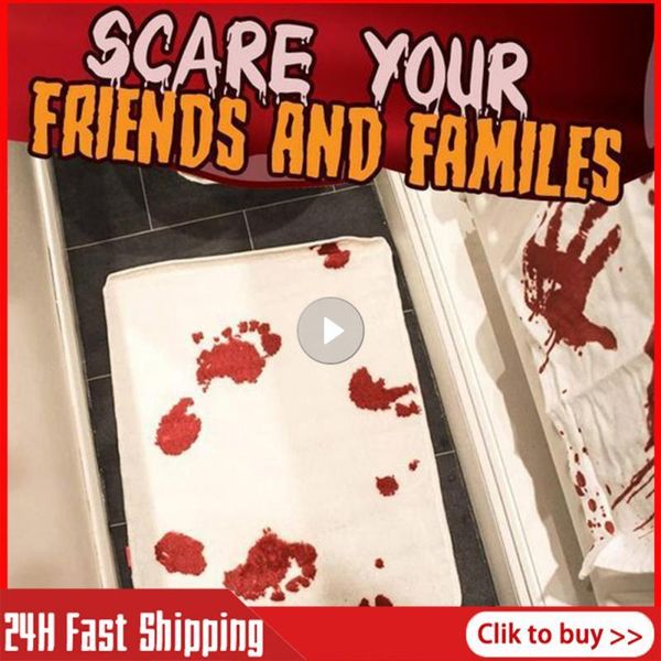 carpets fake blood handprint bath mat bathmat scare your friends bloody footprint doormat bathroom non-slip floor rug for halloween
carpets fake blood handprint bath mat bathmat scare your friends bloody footprint doormat bathroom non-slip floor rug for halloween
