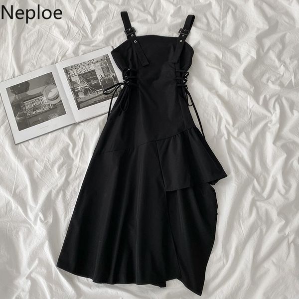 nwploe black sleeveless dress harajuku vintage elegant vestidos mujer irregular lace up slim waist dresses summer robe 210422, Black;gray
nwploe black sleeveless dress harajuku vintage elegant vestidos mujer irregular lace up slim waist dresses summer robe 210422, Black;gray