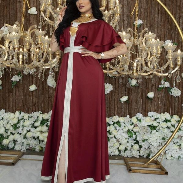 ethnic clothing 2021 muslim women abaya dubai jalabiya lace robe with lotus sleeve dress, Red
ethnic clothing 2021 muslim women abaya dubai jalabiya lace robe with lotus sleeve dress, Red