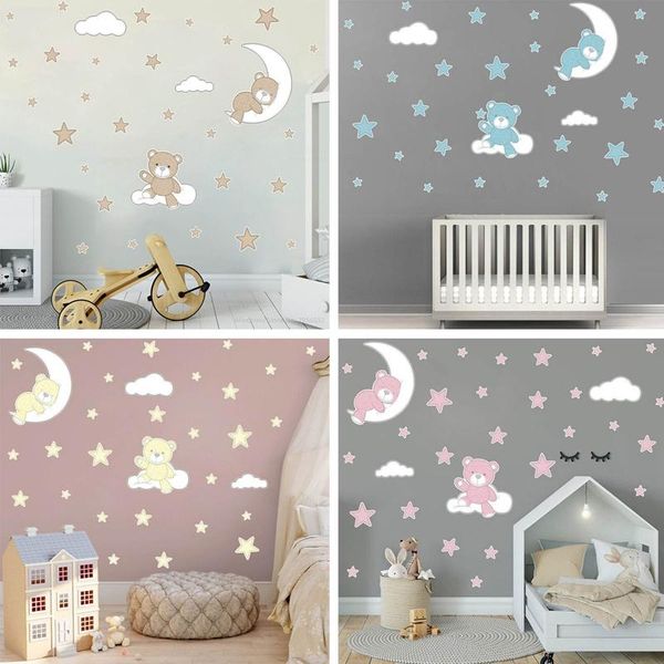 wall stickers cute moon stars bear for kids baby room home nursery art decorative sticker children bedroom decals murals 36x48cm
wall stickers cute moon stars bear for kids baby room home nursery art decorative sticker children bedroom decals murals 36x48cm